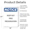 Signmission Keep Out Tree Preservation OSHA Notice Sign, Plastic, 18in W x 24in L, 2PK OS-2PACK-NS-P-1824-V-13859 - alternate 2